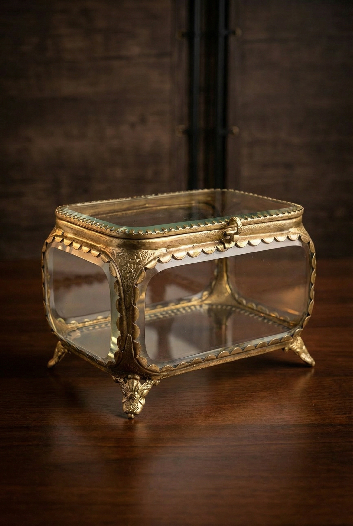 Antique Brass Box
